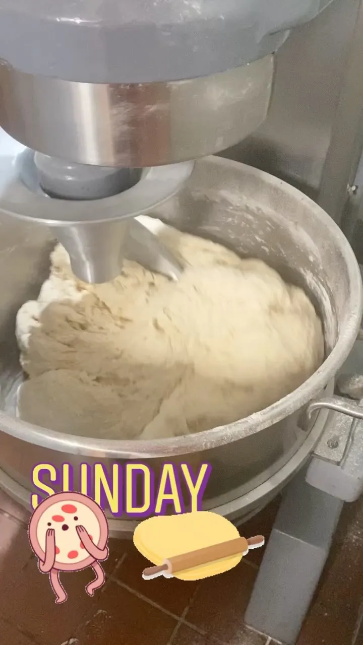 Dough in the making.